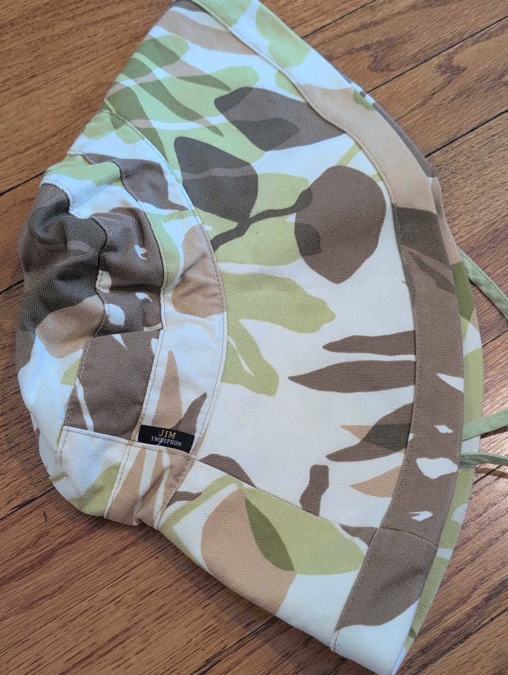 Thompson Camouflage-Style Hat in Green & Tan